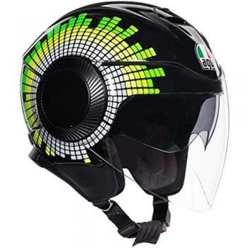 AGV Orbyt Ginza Casco Jet Negro/Verde XS