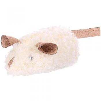 Ratón de Peluche Suava para Gatos con Sonido - Color Aleatorio