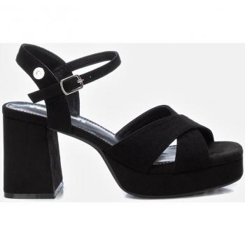 Sandalia de mujer Refresh 171944 negro con tacón de 8cm
