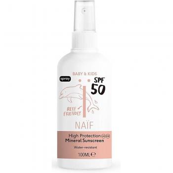 Naif Baby & Kids Mineral Sunscreen SPF 50 Sun Spray for Children from Birth 100 ml