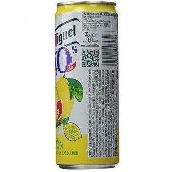 San Miguel 00 Limón – Cerveza sin Alcohol con Zumo de Limon 330 ml