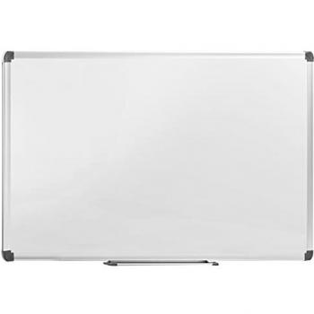 Pizarra Blanca Magnética 90x60 cm con Bandeja para Rotuladores y Marco de Aluminio - Ideal para Oficinas y Escuelas