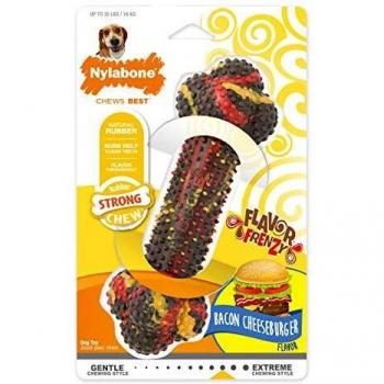 Nylabone Fuerte Bacon Cheeseburger Perro Chew