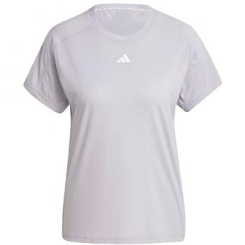 Adidas Aeroready Train Essentials Minimal Branding Crewneck Short Sleeve T-shirt Blanco L Mujer