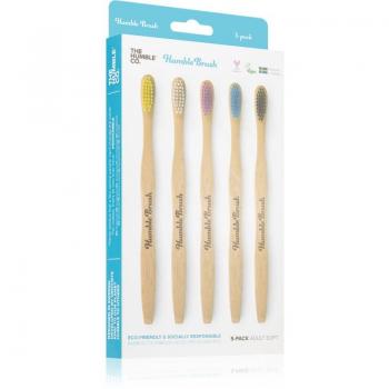 The Humble Co. Adult Bamboo Toothbrush Soft - Family Pack (5 pcs)