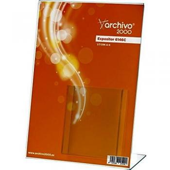 Archivo 2000-6146CCSTP - Expositor de sobremesa DIN A4 con portafolletos.