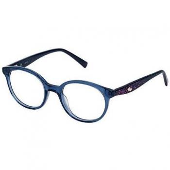 Sting VSJ648470955 Gafas, Shiny Transp.Blue, 47/18/130 Unisex niños