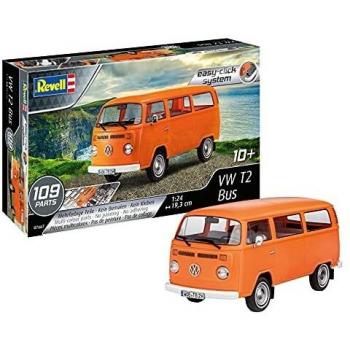 Revell Volkswagen Samba Bus Model Kit Scale 1/24 - SnapTite Easy Assembly and Painting