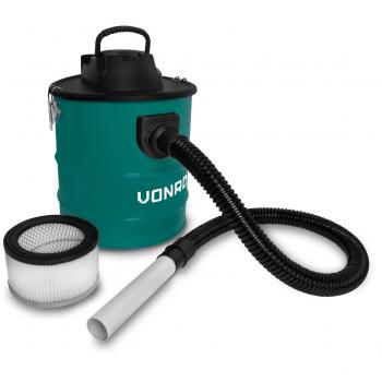 Aspirador de cenizas 1600W con depósito de 20L y cable de alimentación de 3m para chimenea, barbacoa y taller