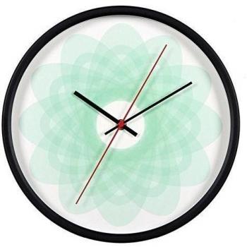 zhlong gedämpfte Moderno dormitorio salón Reloj de pared metal redondas wohnkultur, negro