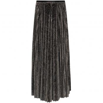 Forte Forte Women's Lamé Pied De Poule Long Skirt in Black, Maxi Skirt, Female, Size: XS, with Lurex Thread