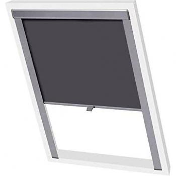 vidaXL Persiana Opaca Enrollable Gris PK08 Cortinas Estores Ventanas Hogar