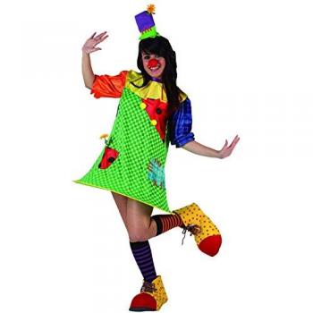 Disfraz de Payasa Multicolor para Adultos XS/S