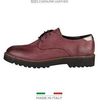 Made in Italia Shoes, Zapatos de Cordones Derby Mujer, Burdeos, EU 36