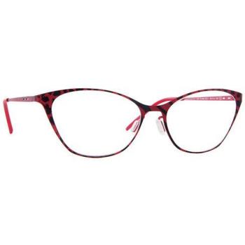 Italia Independent II 5215 IBR.051 Women’s Eyeglasses Red Size 53 - Blue Light Block Available