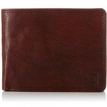 Bodenschatz Perugia - Monedero de cuero hombre, color marrón, talla 13x10x2 cm