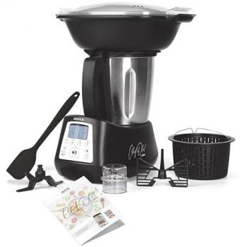 Robot de Cocina Multifunción Jocca Chef Olé 1200W, 12 Funciones, 10 Programas, Báscula Integrada, Control de Temperatura y Tiempo, Vaporera de 2 Niveles, Auto-limpieza