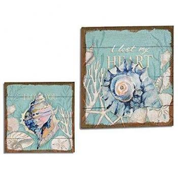 Gift Decor S3605091 Lienzo Lino, Materiales Varios, Multicolor, 50 X 3 X 50 Cm