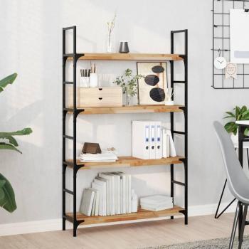 Estantes flotantes vidaXL 2 uds madera acacia acabado aceite 80x20x4cm Marrón oscuro mueble almacenaje estantería para oficina estudio dormitorio estantería/librería/mueble de almacenamiento