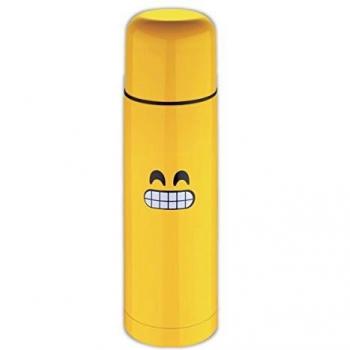 Emoticonworld Termo, Acero Inoxidable, Amarillo, 28.5 x 9 x 9 cm