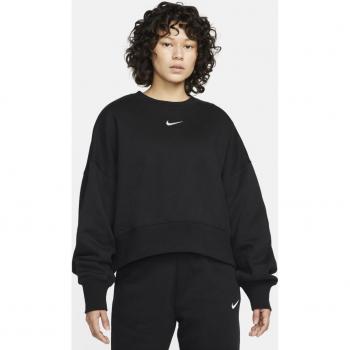 Nike Women's Phoenix Fleece Oversized Crew Sweatshirt - Black - Size Medium