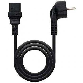 NanoCable 10.22.0103 - Cable de alimentación para CPU, CEE7/M-C13/H, 100% cobre AWG18, negro, 3mts