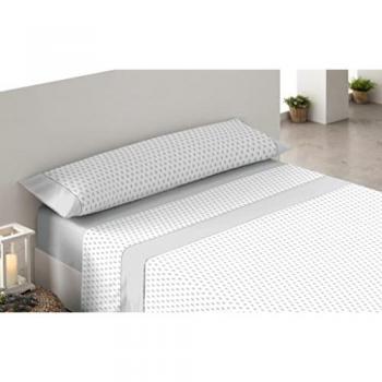 Juego de Sábanas Estampadas Esfera Gris 3 Piezas Cama 105cm Algodón Poliéster