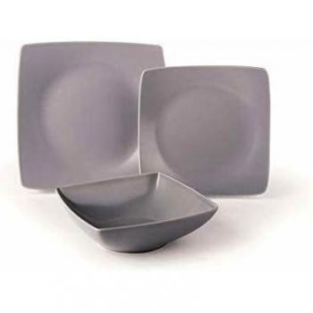 Excelsa Eclipse - Vajilla, cerámica, cerámica, Gris, 18 Stk