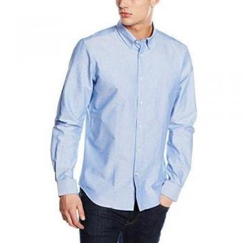 ESPRIT Collection mit bÃŒgelleichter AusrÃŒstung-Camisa formal Hombre, Azul Claro, 37 cm