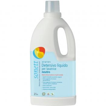 Detergente Líquido Neutro para Lavadora 2 Litros - Ideal para Alérgicos y Piel Sensible, Ecológico, Apto para Algodón, Lino y Tejidos de Mezcla