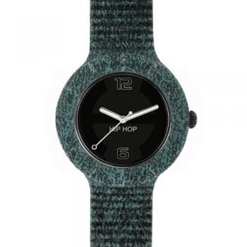 Reloj Vintage Hip Hop para Hombre con Esfera Negra y Movimiento de Cuarzo, Correa de Silicona Marrón