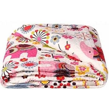 Colcha Elephants Blanco