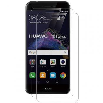 AICEK [2-Pack] Protector de Pantalla Huawei P8 Lite 2017, Cristal Templado para P8 Lite 2017 Vidrio Templado