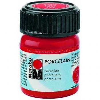 Marabu Porcelain Paint 15ml - 125 Cherry Red