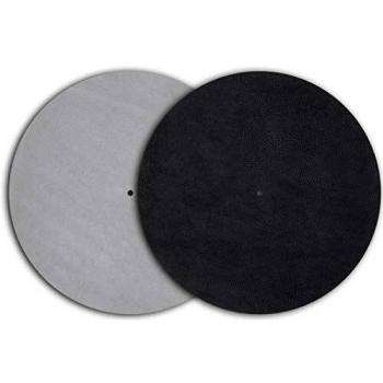Mata de cuero antistática y antiresonante Pro-Ject Leather It - 295mm, color gris