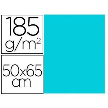 PAQUETE 25 CARTULINAS CANSON IRIS VIVALDI 50 X 65 CM 185GR AZUL CARIBE