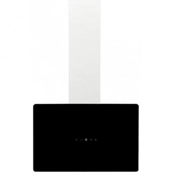 Campana extractora de pared acero vidrio templado negro 60 cm