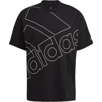 Camiseta de fitness Adidas Logo Gigante Negra para Hombre