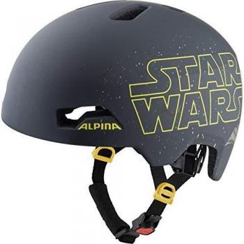 Alpina Hackney Disney Casco de Ciclismo, Boys, Star Wars-Black, 47-51