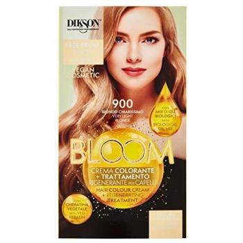 Dikson Bloom 2-in-1 Color Cream with Keratin, 900 Very Light Blonde