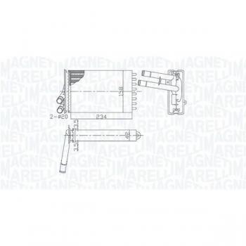 Radiador de calefacción MAGNETI MARELLI 350218462000, tipo: calentador, características: diseño compacto, fácil instalación, eficiente en el consumo energético, adecuado para espacios pequeños y medianos