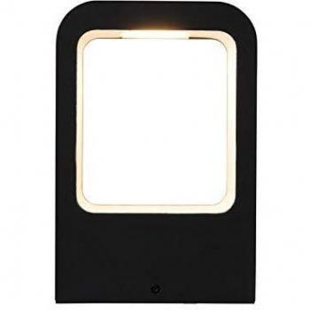 Aplique LED moderno Juna para exteriores, 6.5W, luz indirecta, IP54, aluminio grafito
