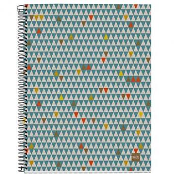 Libreta Cuadrícula A4 100% Reciclada Ecotriangles Miquelrius, 120 Hojas, Papel 80 g, Cubierta de Cartón Reciclado