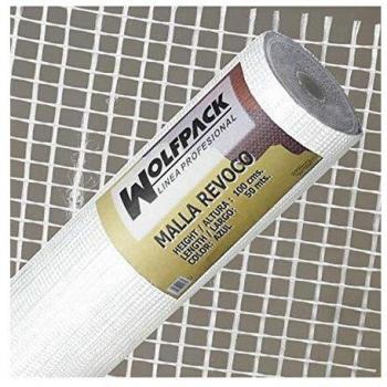 Malla Revoco Blanca Rollo 50 mt. x 1metro / 4 x 4,5 mm.