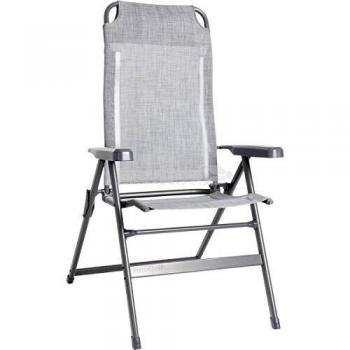 Silla de Camping Aravel Brunner - Color Gris Claro, Medidas: 47 x 45 x h50/120 cm