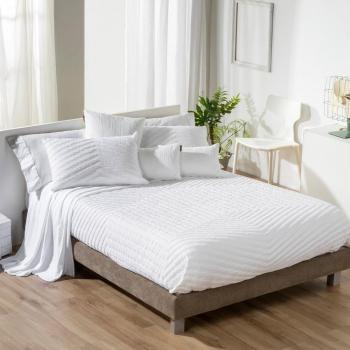 Colcha jacquard Manterol con dibujo geométrico hexágono para cama de 150/160 cm