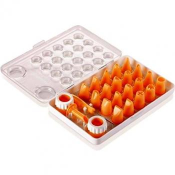 Kit de 21 Boquillas Decoradoras Tescoma Delicia - Plástico Reutilizable para Pastelería