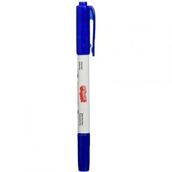 Brinox B42120C - Marcador permanente de doble punta, color azul