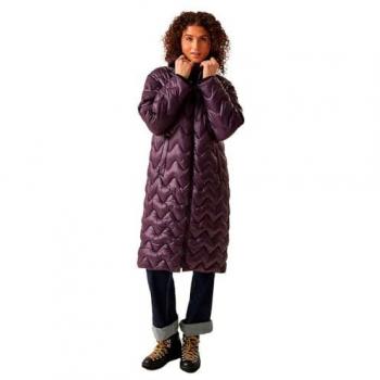 Regatta Women's Cambrie II Long Line Padded Jacket - Deep Plum - Size: 14