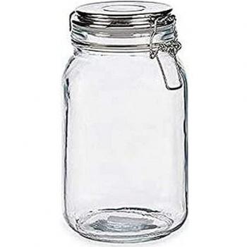 Vivalto S3606123 Tarro de Cristal Vidrio 1.5 L, 11 x 20 x 11 cm, Glass